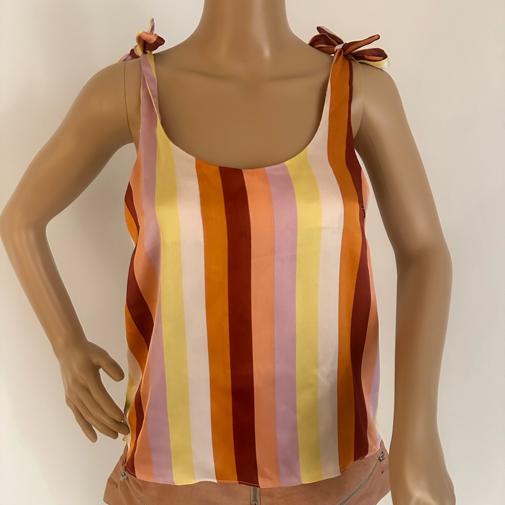Multi color cami by Fletcher. Absolutely stunning for summer nights out.
